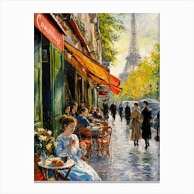 Paris Cafe 2 30x40in 9000x12000px 77 Canvas Print