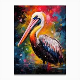 Digital Illustration Of Pelican Canvas Print
