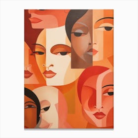 Womens Faces Canvas Print