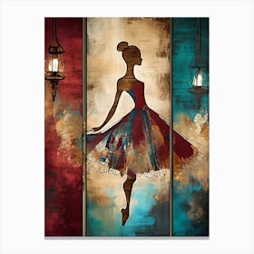 Ballerina Mural Canvas Print