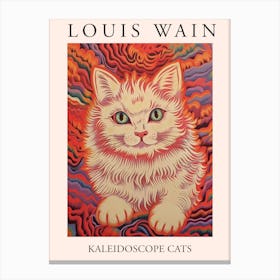 Louis Wain, Kaleidoscope Cats Poster 23 Canvas Print