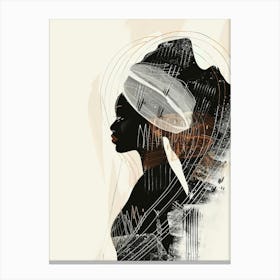 Portrait Of African Woman 68 Canvas Print