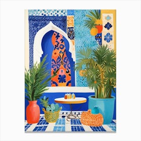 Moroccan Patio Canvas Print