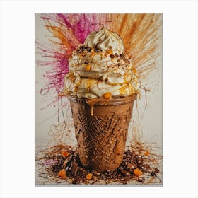 Ice Cream Sundae 10 Canvas Print