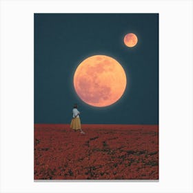 Twin Moons Canvas Print