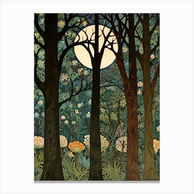 William Morris Moonlight In The Forest 42 Canvas Print