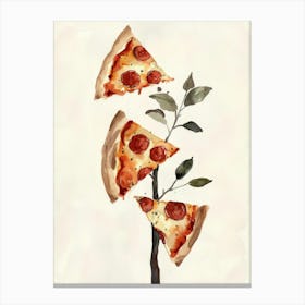 Pepperoni Pizza Canvas Print