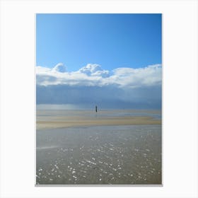 Cloudy Day On The Beach Canvas Print