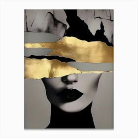 Gold And Black Canvas Print Canvas Print