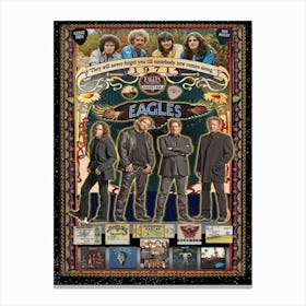 The Eagles Sign Aluminum Metal Poster Garage Man Cave Classic Rock Canvas Print