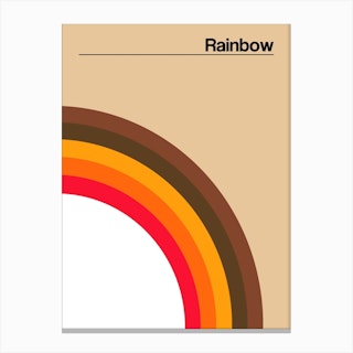 Rainbow Brown Canvas Print