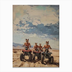 Four Wheelers Of The Apocalypse 3 Fy V Canvas Print