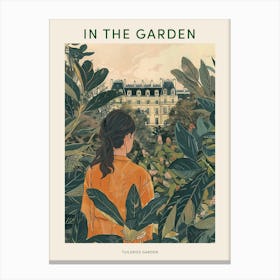 In The Garden Poster Tuileries Garden France 1 Canvas Print