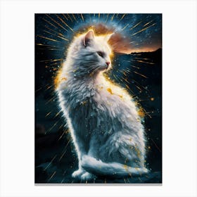 Cat Of The Night Canvas Print