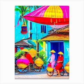 Hoi An Vietnam Pop Art Photography Tropical Destination Canvas Print