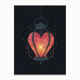 Heart Lantern 5 Canvas Print