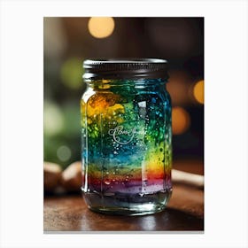 Rainbow Jar Canvas Print