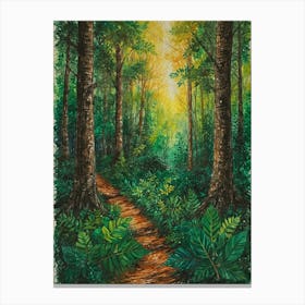 Path In The Forest Canvas Print