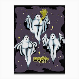 Booty Ghosts Canvas Print