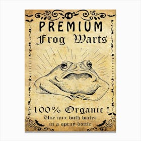 Premium Frog Warts Canvas Print