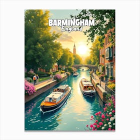 Birmingham Vintage Art V 02 Canvas Print