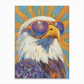 Eagle With Sunglasses 7 Canvas Print