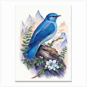 Mountain Bluebird 2 Canvas Print