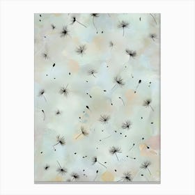 Celestial Whispers: Dandelion Seeds as Stars in a Dreamlike Cosmos Canvas Print