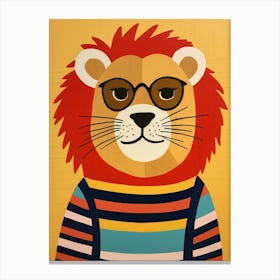 Little Lion 7 Wearing Sunglasses Canvas Print