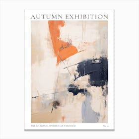 Autumn Exhibition Modern Abstract Poster 32 Canvas Print