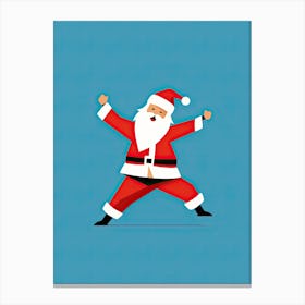 Santa Claus Yoga Canvas Print