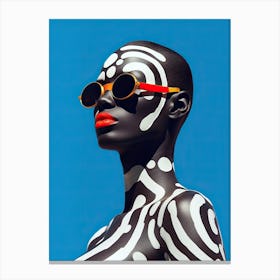 Afronautic Trends: Cosmic Fashion Journeys Canvas Print