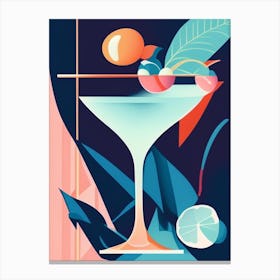 French Pearl Pop Matisse Cocktail Poster Canvas Print