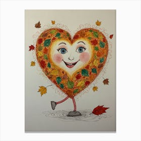 Autumn Heart 9 Canvas Print