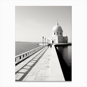 Zadar, Croatia, Black And White Old Photo 1 Canvas Print