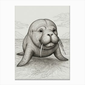 Walrus 7 Canvas Print