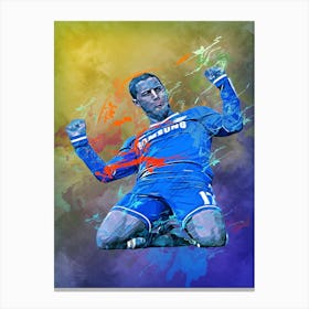 Eden Hazard Painting Canvas Print