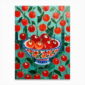 Cherry Bowl Canvas Print