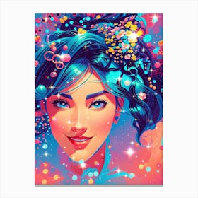 Girl With Bubbles 1 Canvas Print