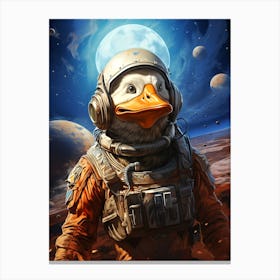 Duck In Space 1 Canvas Print