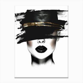 Black Hat Canvas Print Canvas Print