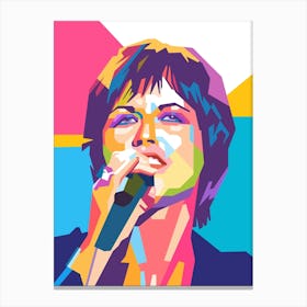 Dolores O'Riordan wpap art Canvas Print