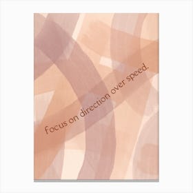 Focus On Direction Canvas Print