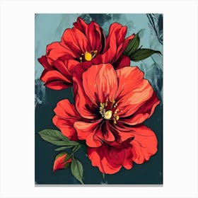 Red Roses 4 Canvas Print