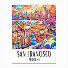 San Francisco Vintage Canvas Print