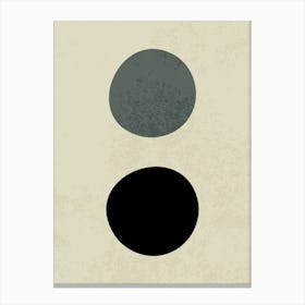 Abstract Minimalist Circle Composition 2 Canvas Print