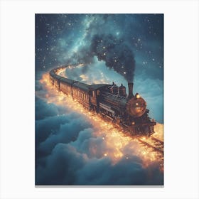 Train In The Sky 3 Canvas Print