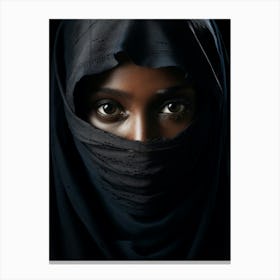 Black Woman With A Veil Canvas Print