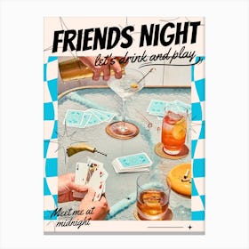 Friends Night - Meet Me At Midnight Canvas Print
