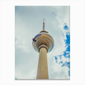 The Tv Tower Of Berlin That Located On The Alexanderplatz 5 Canvas Print